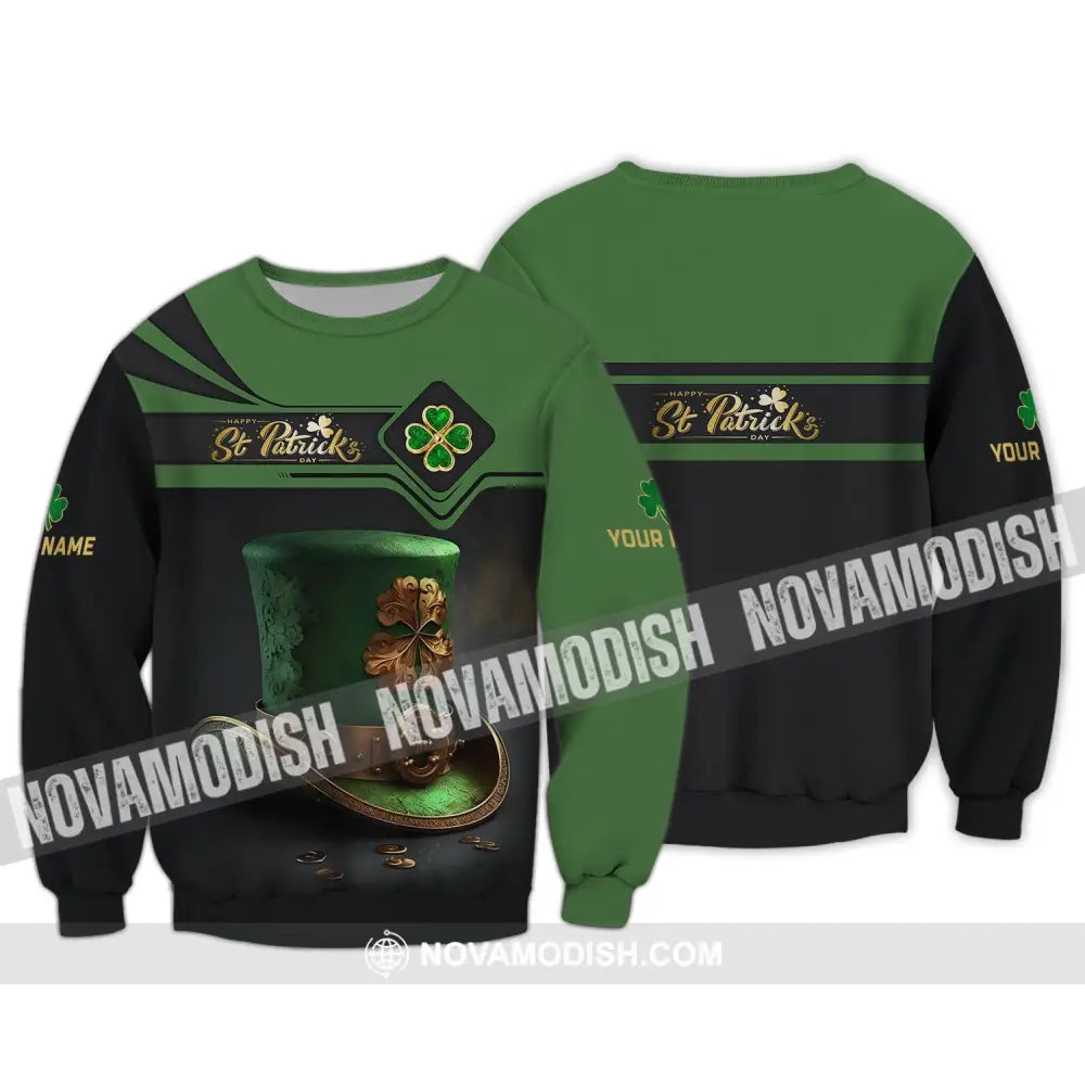 Unisex Shirt - Custom Name T-Shirt - Happy ST. Patrick’s Day Clothing Long Sleeve / S T-shirt
