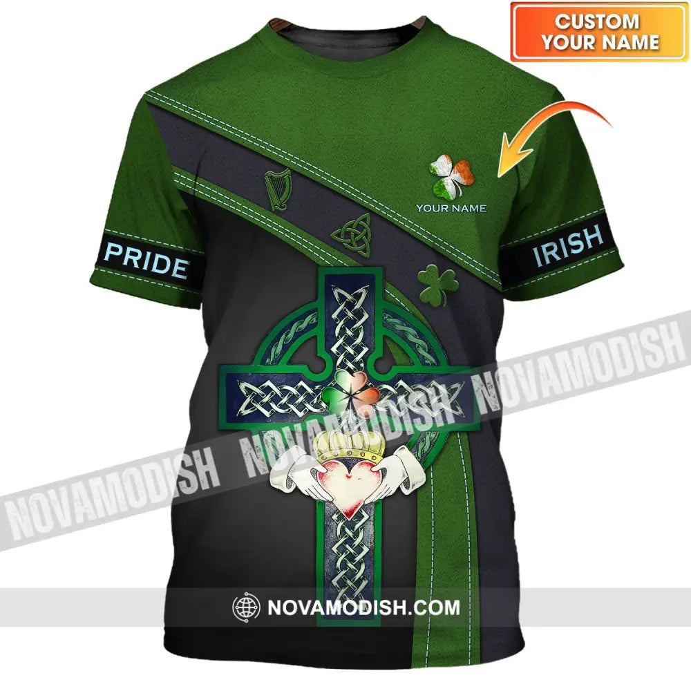 Unisex Shirt - Custom Name T-Shirt - Irish Pride Happy Saint Patrick’s Day T-shirt