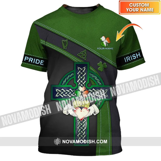 Unisex Shirt - Custom Name T-Shirt - Irish Pride Happy Saint Patrick’s Day T-shirt