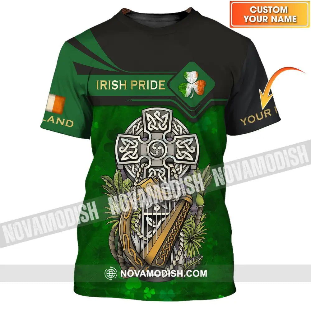 Unisex Shirt - Custom Name T-Shirt - Irish Pride Shirt - Happy Saint Patrick’s Day T-shirt
