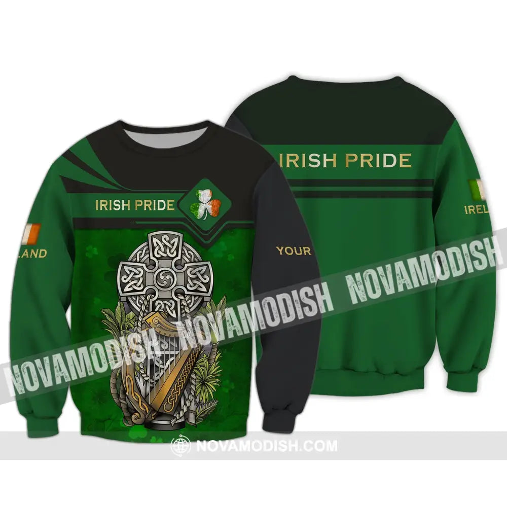 Unisex Shirt - Custom Name T-Shirt - Irish Pride Shirt - Happy Saint Patrick’s Day Long Sleeve / S T-shirt
