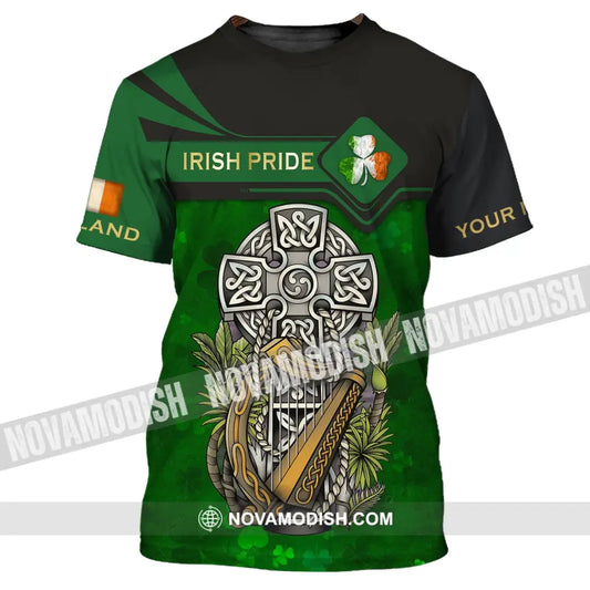 Unisex Shirt - Custom Name T-Shirt - Irish Pride Shirt - Happy Saint Patrick’s Day T-Shirt / S T-shirt