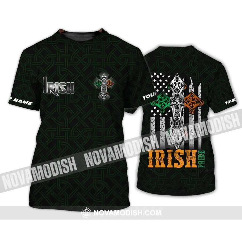 Unisex Shirt - Custom Name T-Shirt - Irish Pride Shirt T-Shirt / S T-shirt