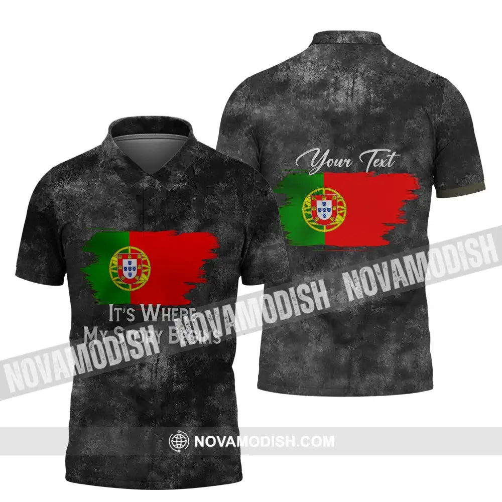 Unisex Shirt - Custom Name T-Shirt Its Where My Story Begin Wash Style Clothing Polo Shirt / S T-shirt