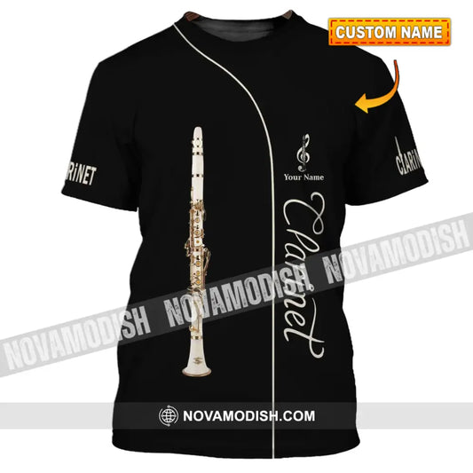 Unisex Shirt - Custom Name T-Shirt - Love Clarinet - Clarinet Lover Shirt T-shirt