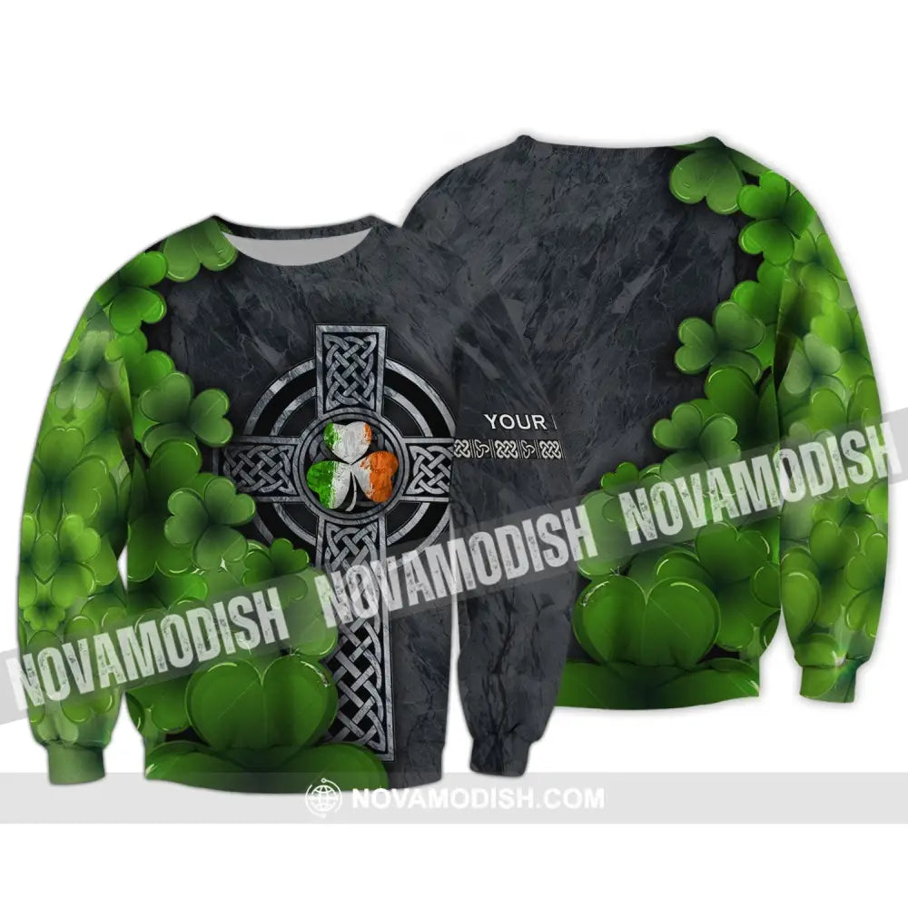 Unisex Shirt - Custom Name T-Shirt - Patrick’s Day Gift Happy Saint Patrick’s Day Long Sleeve / S T-shirt