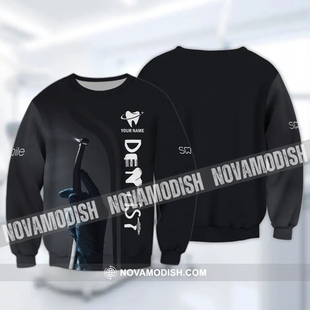 Unisex Shirt - Custom Name T-Shirt - Personalized Dentist Shirt - Gift For Dentists Long Sleeve / S T-shirt
