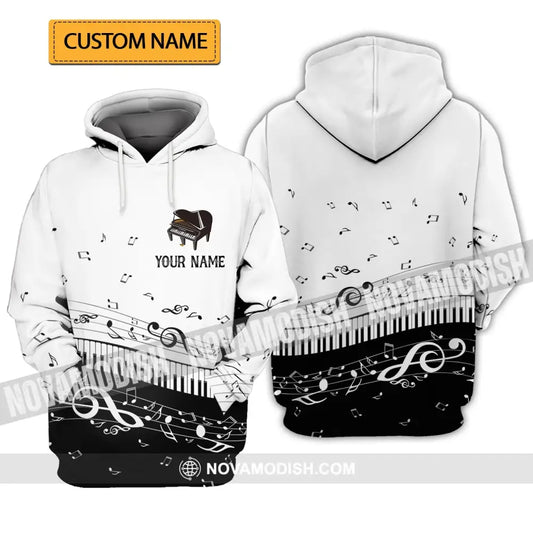 Unisex Shirt - Custom Name T-Shirt - Personalized Piano Shirt - Gift for Music Lovers T-shirt