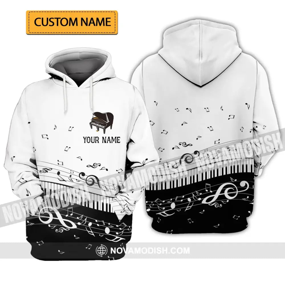 Unisex Shirt - Custom Name T-Shirt - Personalized Piano Shirt - Gift for Music Lovers T-shirt