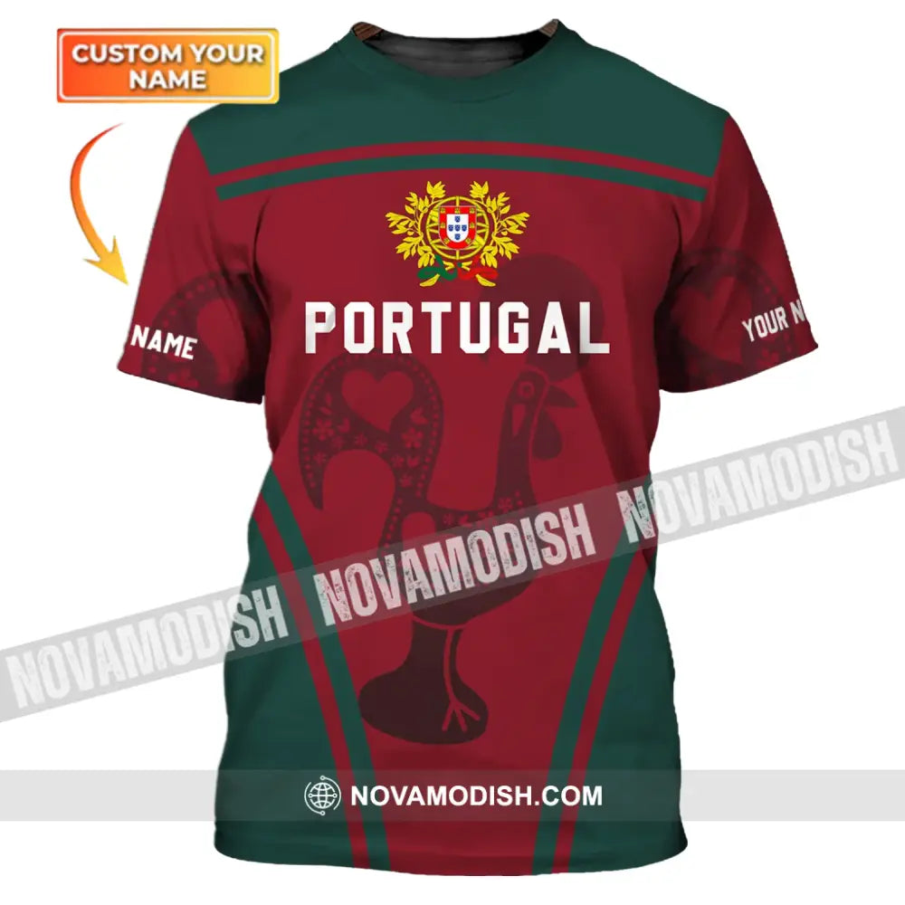 Unisex Shirt - Custom Name T-Shirt Portugal Shirt Portugal Clothing T-shirt