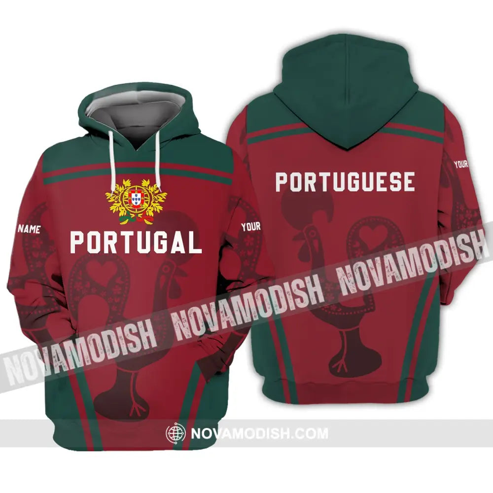 Unisex Shirt - Custom Name T-Shirt Portugal Shirt Portugal Clothing Hoodie / S T-shirt
