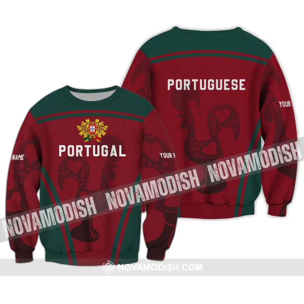 Unisex Shirt - Custom Name T-Shirt Portugal Shirt Portugal Clothing Long Sleeve / S T-shirt