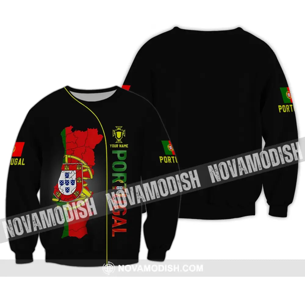 Unisex Shirt - Custom Name T-Shirt Portugal Name Clothing Long Sleeve / S T-shirt