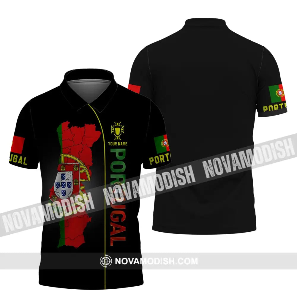 Unisex Shirt - Custom Name T-Shirt Portugal Name Clothing Polo Shirt / S T-shirt