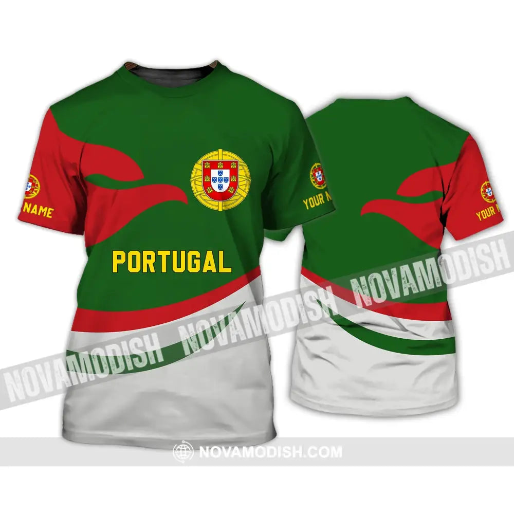 Unisex Shirt - Custom Name T-Shirt - Portugal Name Clothing Portugal Proud Version T-Shirt / S T-shirt