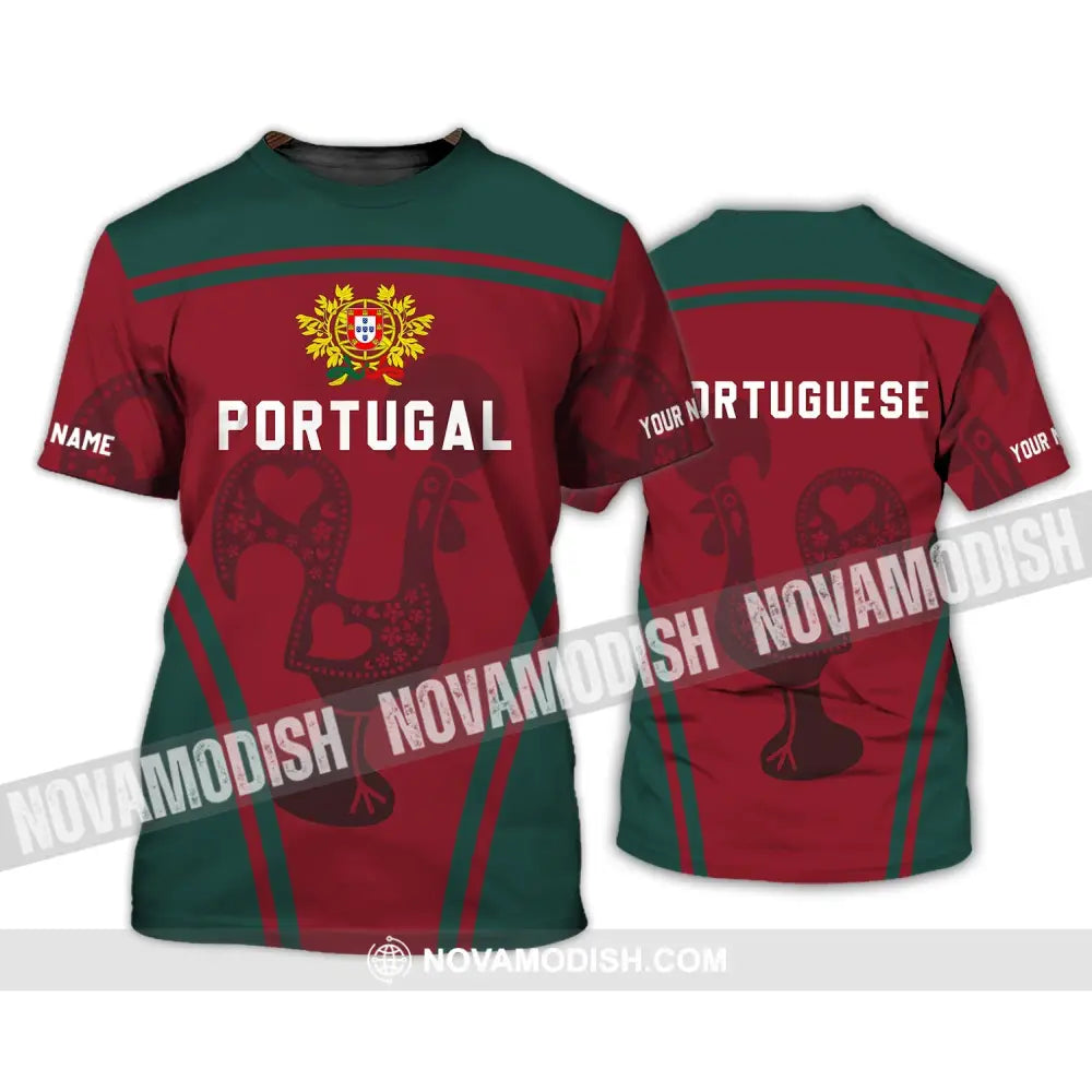 Unisex Shirt - Custom Name T-Shirt Portugal Shirt Portugal Clothing T-Shirt / S T-shirt