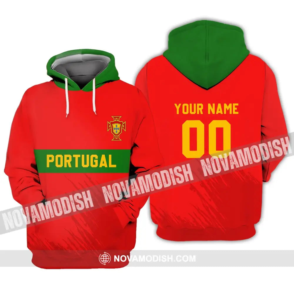 Unisex Shirt - Custom Name T-Shirt Portugal Football Clothing Hoodie / S T-shirt