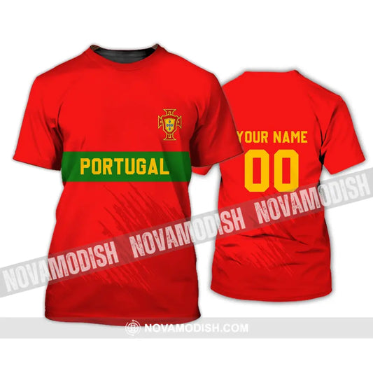 Unisex Shirt - Custom Name T-Shirt Portugal Football Clothing T-Shirt / S T-shirt