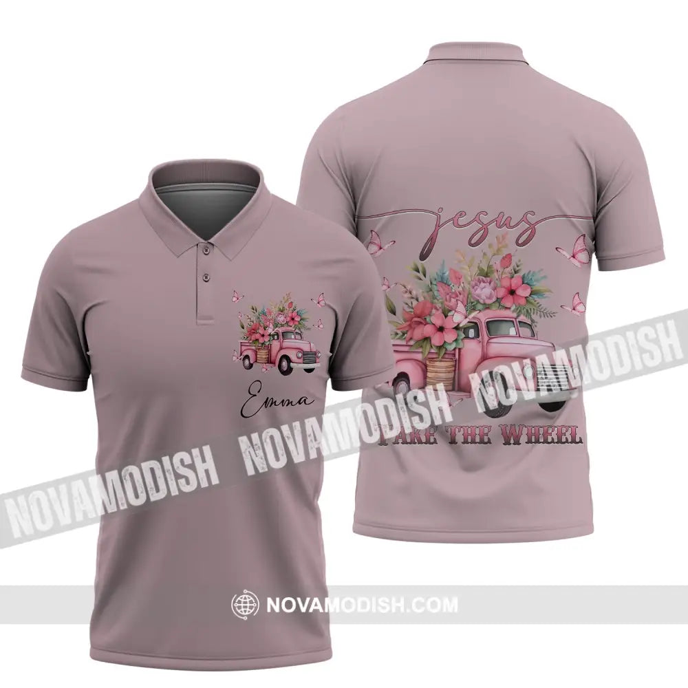 Unisex Shirt - Custom Name T-Shirt - Take The Wheel Clothing Polo Shirt / S T-shirt