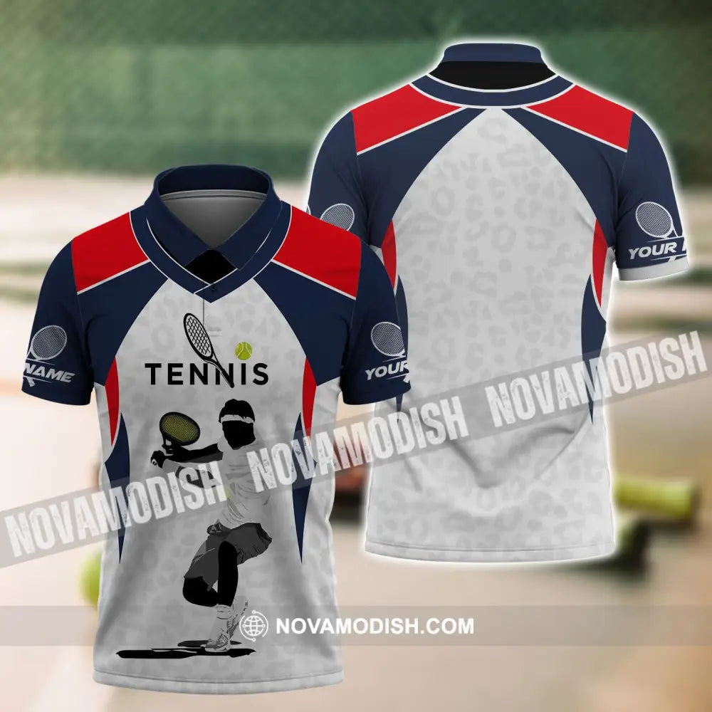 Unisex Shirt - Custom Name T-Shirt Tennis Lover Tennis Player Shirt Polo Shirt / S T-shirt