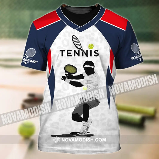 Unisex Shirt - Custom Name T-Shirt Tennis Lover Tennis Player Shirt T-Shirt / S T-shirt