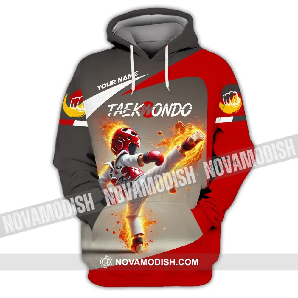 Unisex Shirt - Custom Name Taekwondo Hoodie / S T-Shirt