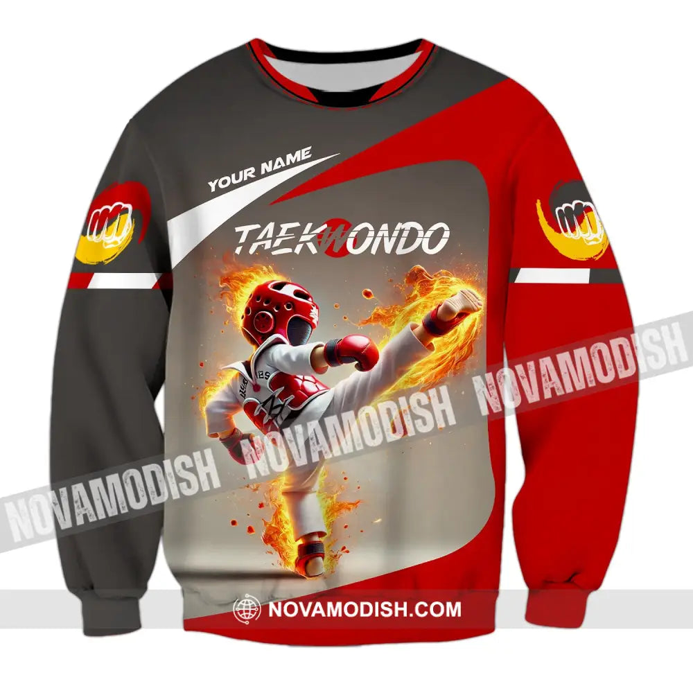 Unisex Shirt - Custom Name Taekwondo Long Sleeve / S T-Shirt