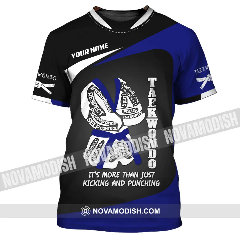 Unisex Shirt Custom Name Taekwondo Lover Gift T-Shirt / S T-Shirt