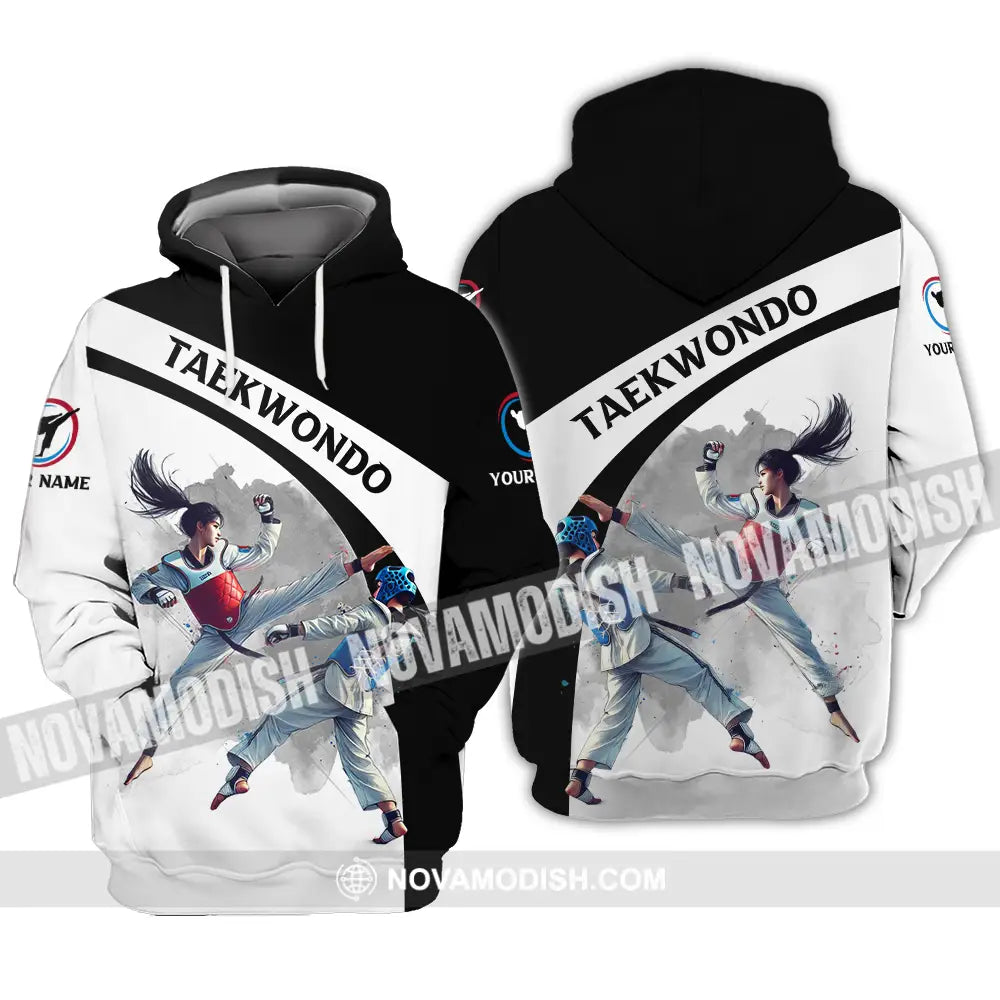Unisex Shirt - Custom Name Taekwondo Sport Shirt Hoodie / S T-shirt