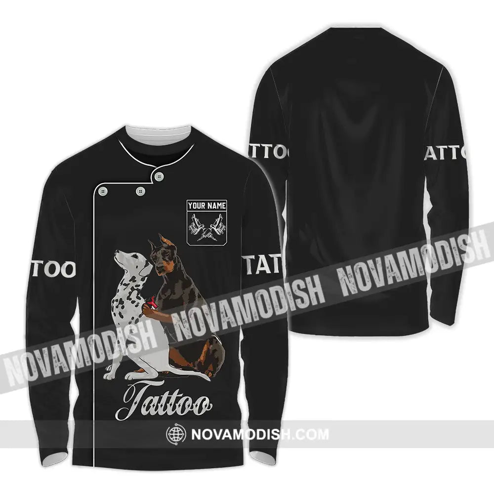 Unisex Shirt - Custom Name Tattoo Long Sleeve / S T-Shirt