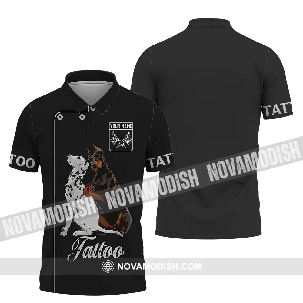 Unisex Shirt - Custom Name Tattoo Polo / S T-Shirt