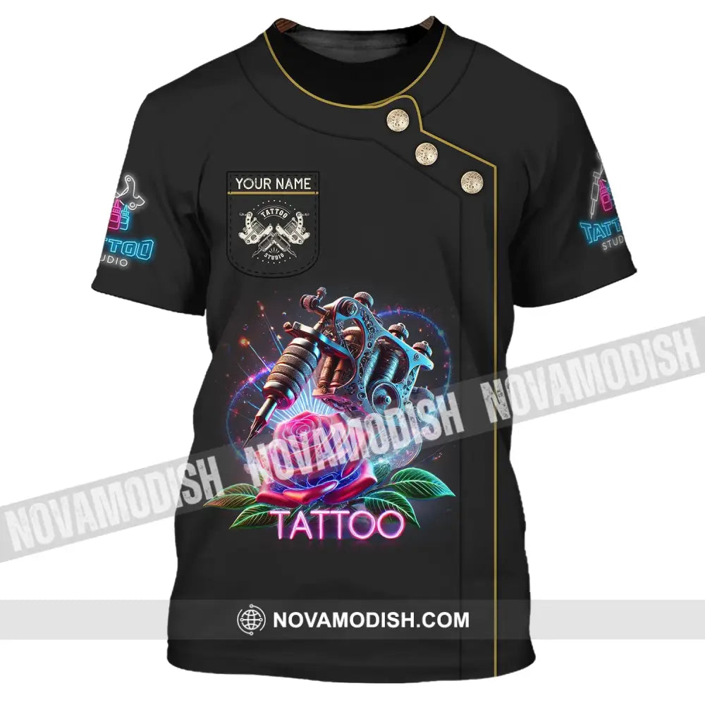 Unisex Shirt Custom Name Tattooist Christmas Gift T-Shirt / S T-Shirt
