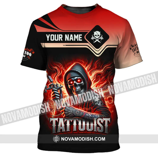 Unisex Shirt Custom Name Tattooist Christmas Gift T-Shirt / S T-Shirt