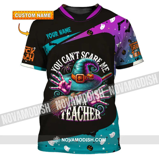 Unisex Shirt Custom Name Teacher Halloween Back To School T-Shirt Gift For T-Shirt