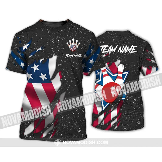 Unisex Shirt - Custom Name Shirt - Team Name Shirt American Bowling T-Shirt / S T-shirt