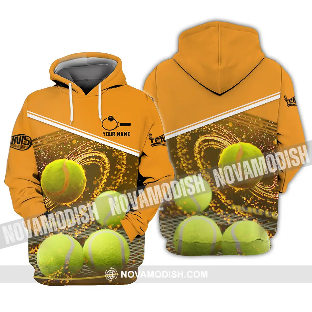 Unisex Shirt - Custom Name Tennis Ball Shirt Hoodie / S T-shirt