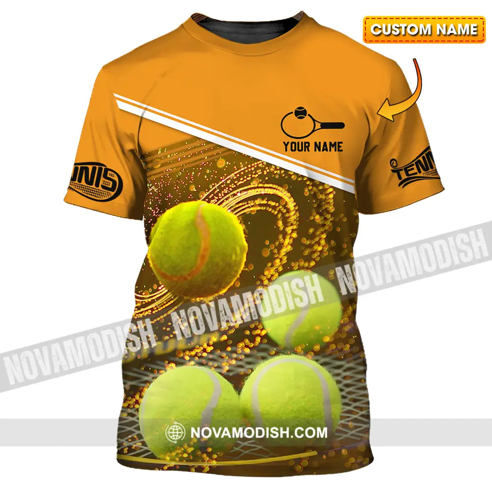 Unisex Shirt - Custom Name Tennis Ball Shirt T-shirt