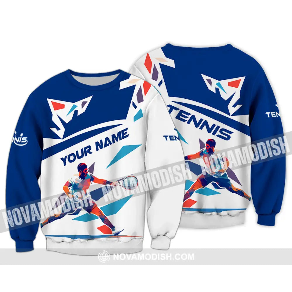 Unisex Shirt - Custom Name Tennis Shirt For Player Long Sleeve / S T-shirt