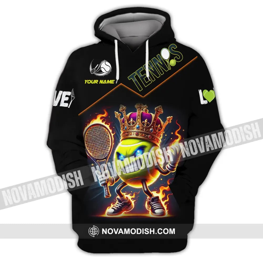 Unisex Shirt Custom Name Tennis Polo Long Sleeve Hoodie / S T-Shirt