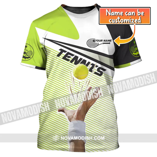 Unisex Shirt Custom Name Tennis T-Shirt For Club Gift Players