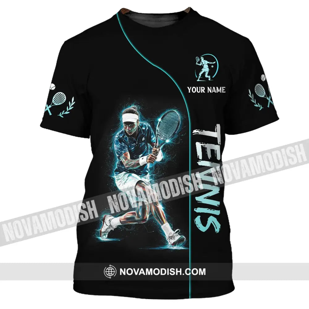 Unisex Shirt Custom Name Tennis T-Shirt For Club Gift Players / S T-Shirt