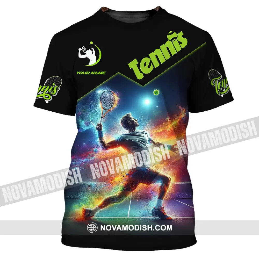 Unisex Shirt Custom Name Tennis T-Shirt For Club Gift Players / S T-Shirt