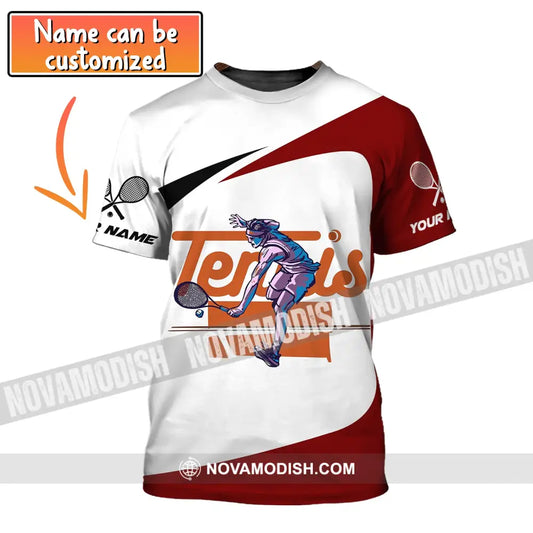 Unisex Shirt Custom Name Tennis T-Shirt Hoodie Polo Gift For Lover