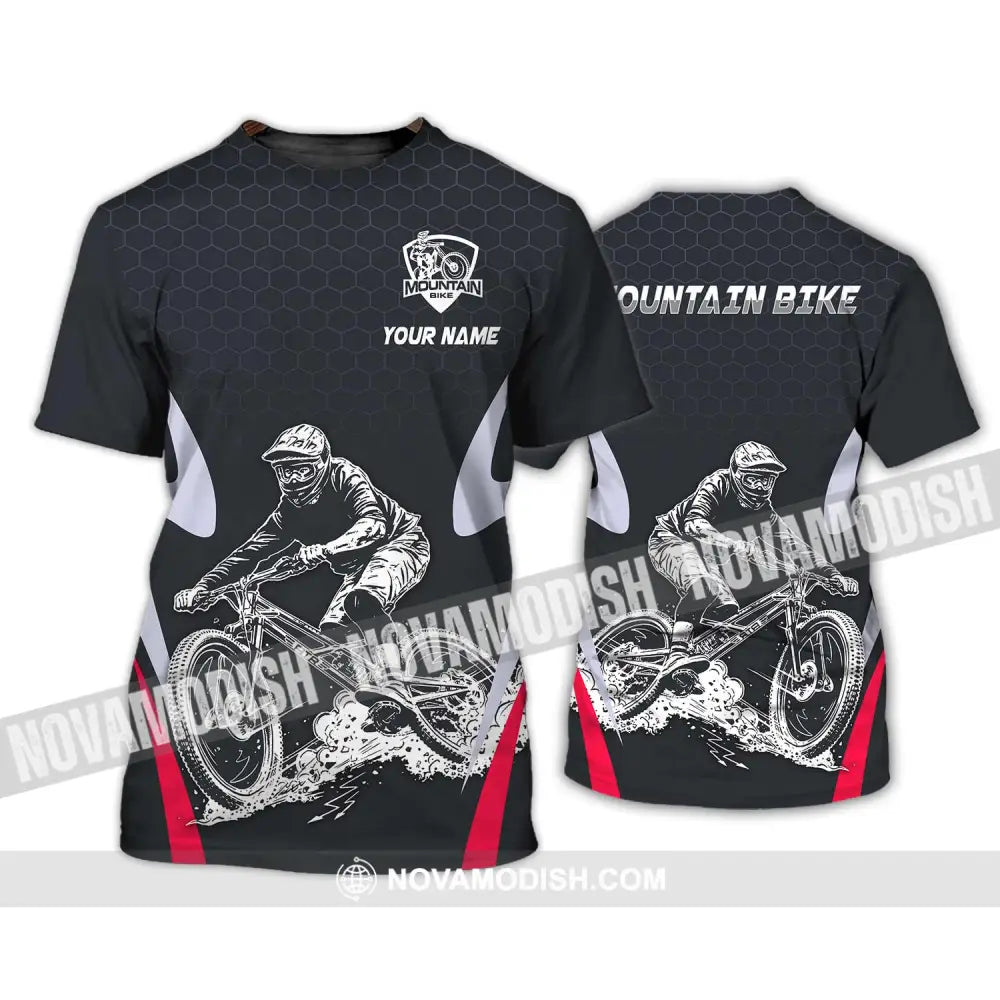 Unisex Shirt - Custom Name The Mountain Bike Player Sport Shirt T-Shirt / S T-shirt