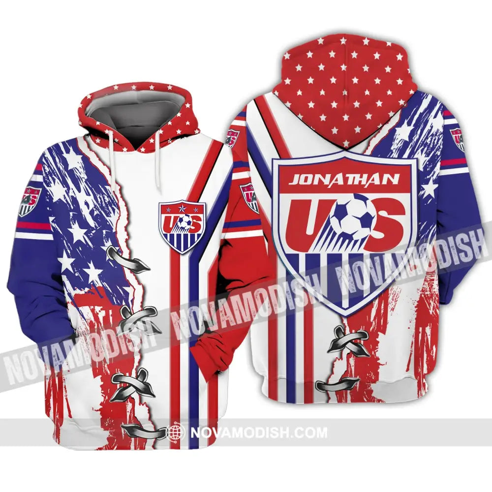 Unisex Shirt - Custom Name Shirt - USA Soccer Hoodie / S T-shirt