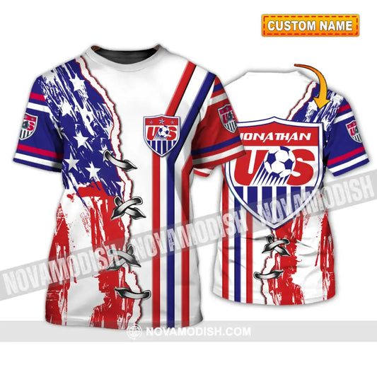 Unisex Shirt - Custom Name Shirt - USA Soccer T-shirt