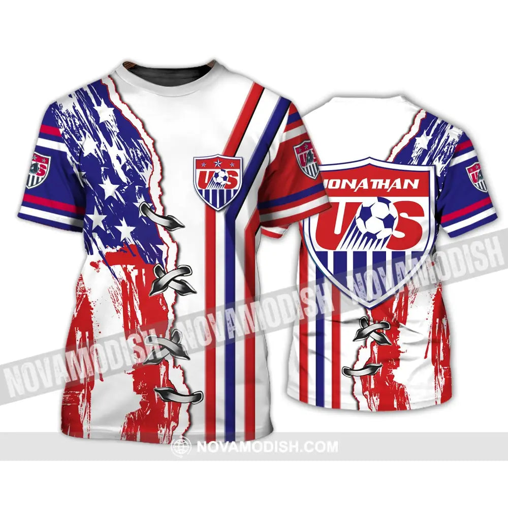 Unisex Shirt - Custom Name Shirt - USA Soccer T-Shirt / S T-shirt
