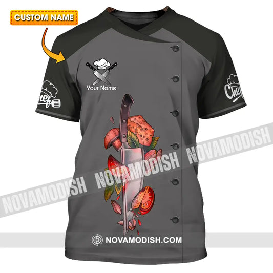 Unisex Shirt - Custom Name Shirt Vegetables Chef T-shirt