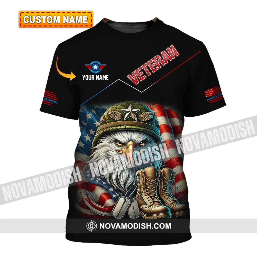 Unisex Shirt Custom Name Veteran Memorial T-Shirt