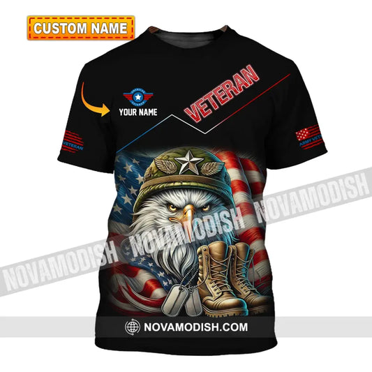 Unisex Shirt Custom Name Veteran Memorial T-Shirt